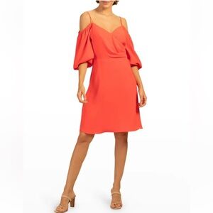 Trina Turk Sonora Sunrise Cold-Shoulder Dress size 12
